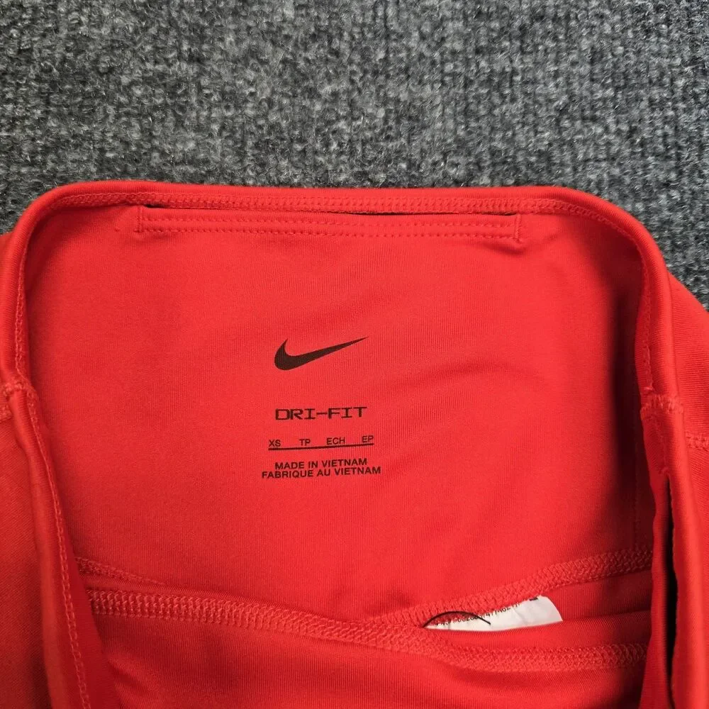 Nike Womens Large Biker Training Performance Red Shorts 7